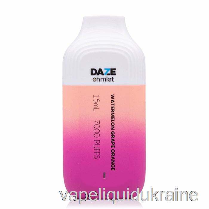 Vape Ukraine 7 Daze OHMLET 7000 Disposable Watermelon Grape Orange